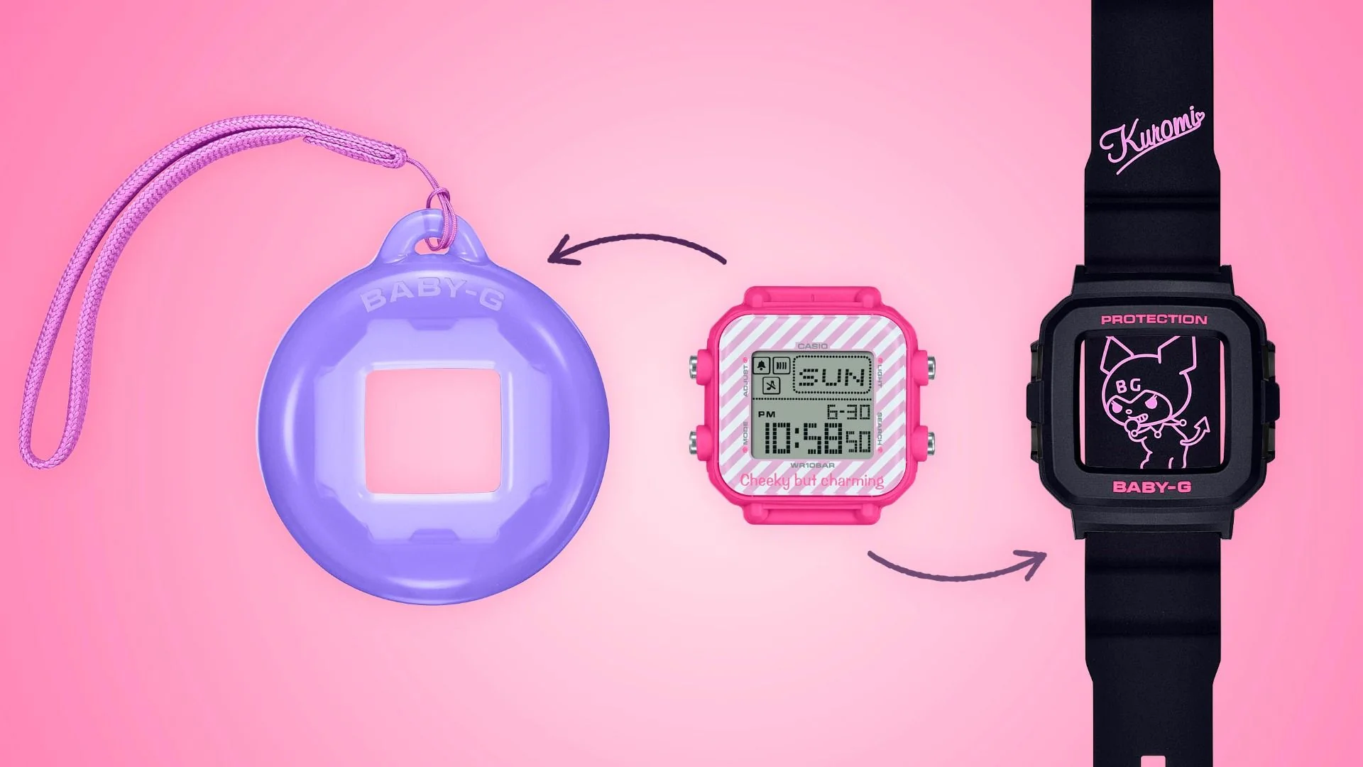 Casio Baby-G X KUROMI (BGD-10KKM-1) - Image 3