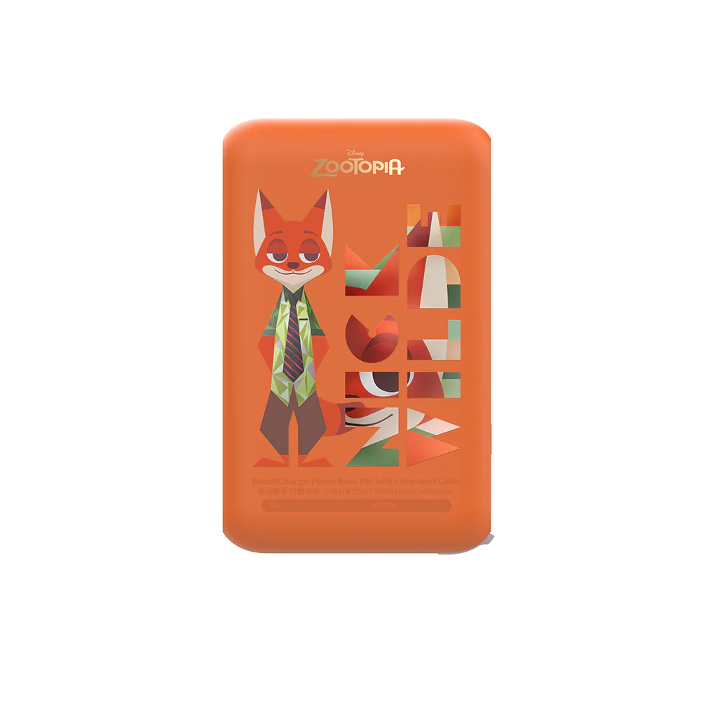 Belkin BoostCharge Power Bank 10K with Integrated Cable (Zootopia, Disney Collection) (Retail price: $300) - Image 4
