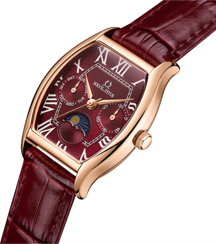Barista Multi-Function with Day Night Indicator Quartz Leather Watch (W06-03220-006) - Image 2