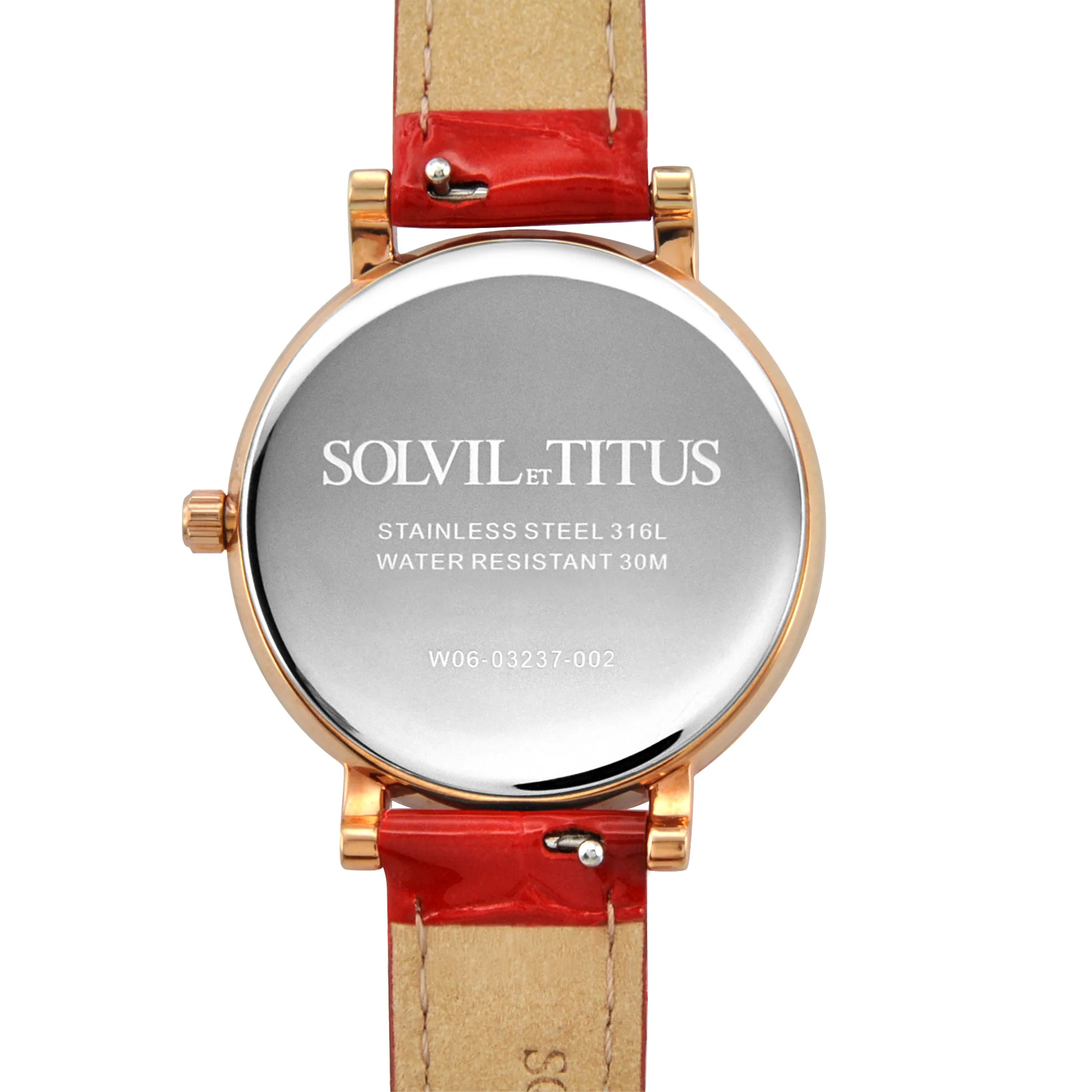 Chandelier 3 Hands Quartz Leather Watch (W06-03237-002) - Image 3