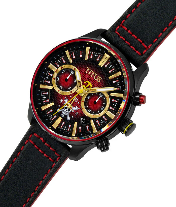 Solvil et Titus x One Piece "Gear 4 Luffy" Chronograph Quartz Leather Watch (W06-03293-002) - Image 2
