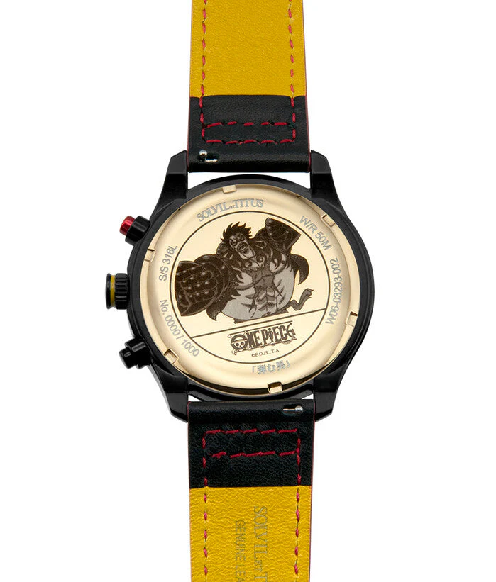 Solvil et Titus x One Piece "Gear 4 Luffy" Chronograph Quartz Leather Watch (W06-03293-002) - Image 4