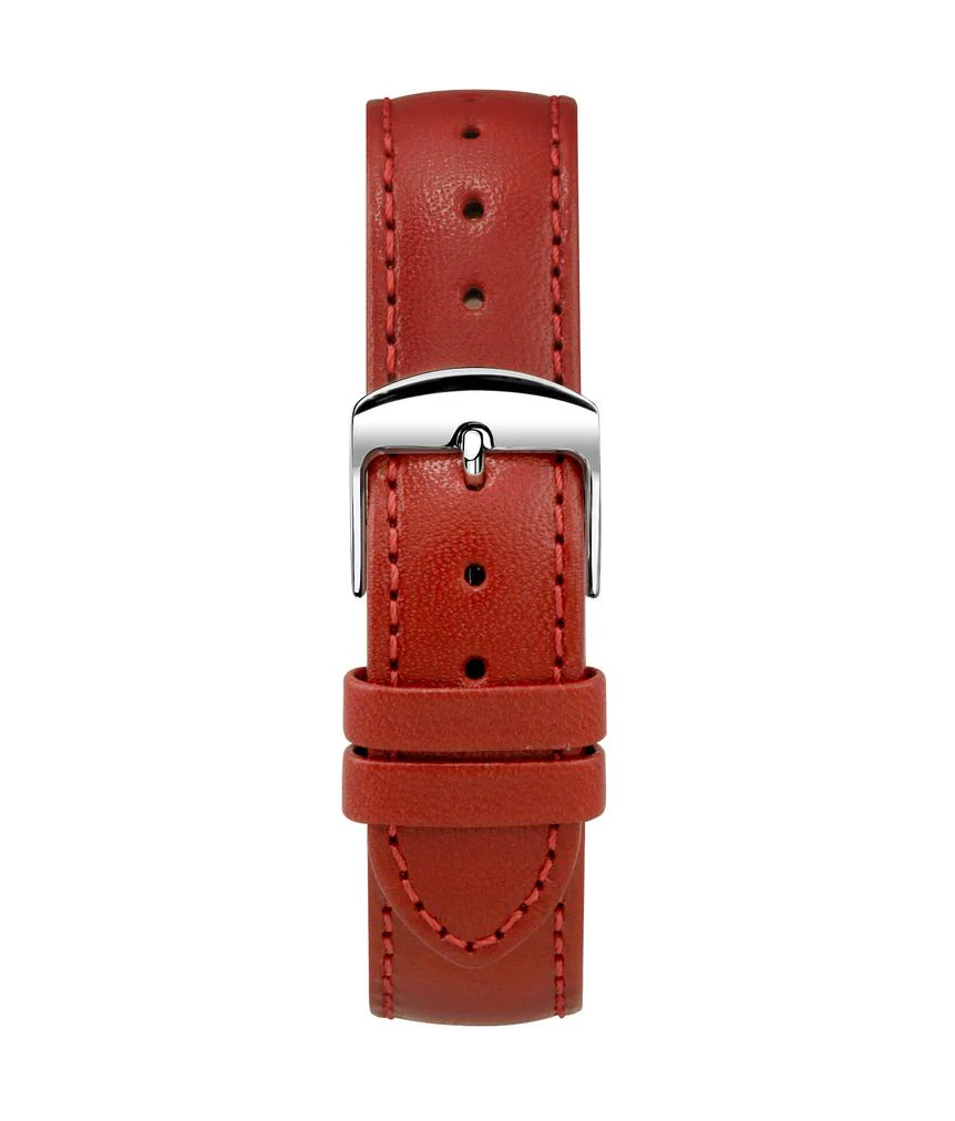 Montella 18 mm Red Leather Watch Strap (T07-023-25-061)