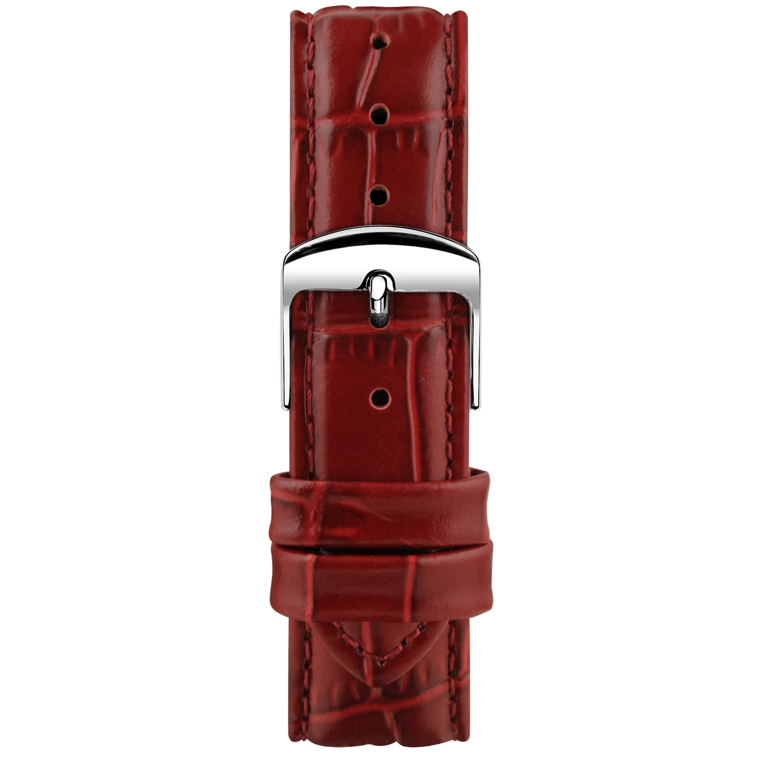 Montella 18 mm Burgundy Leather Strap (Retail price: $220)