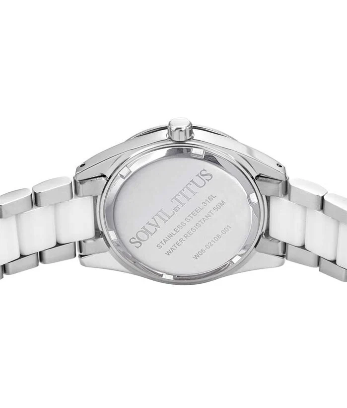 Perse Multi-Function Quartz Stainless Steel with Ceramic Watch W06-02108-001 - Image 3
