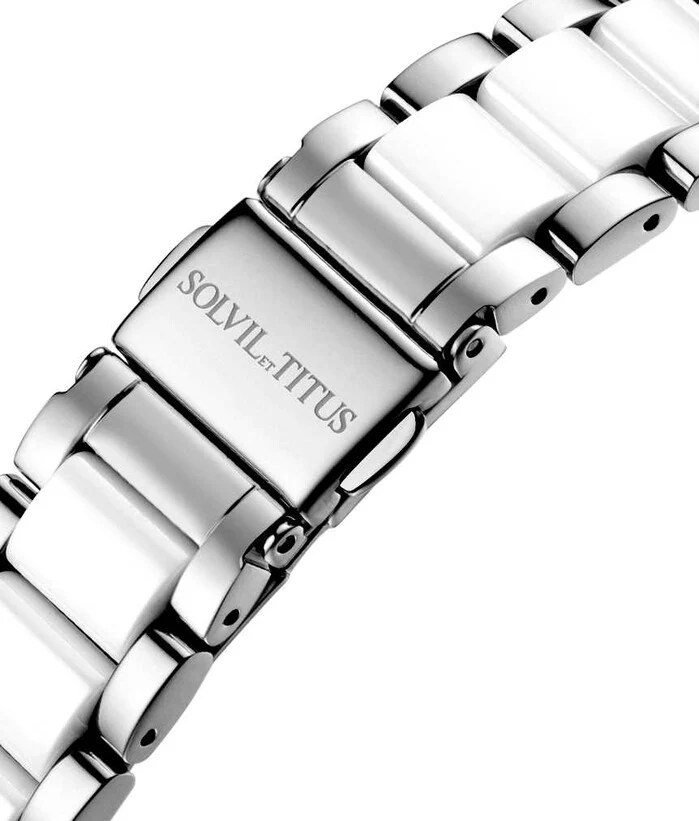 Perse Multi-Function Quartz Stainless Steel with Ceramic Watch W06-02108-001 - Image 4