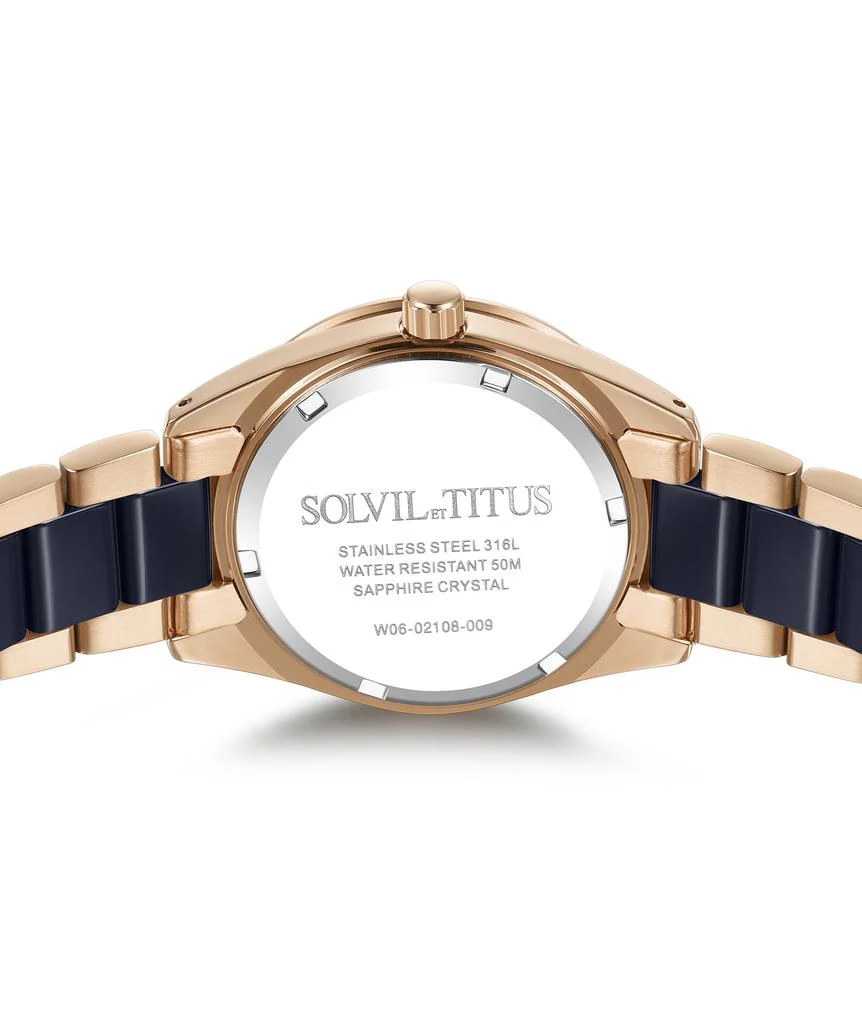 Perse Multi-Function Quartz Stainless Steel with Ceramic Watch (W06-02108-009) - Image 3