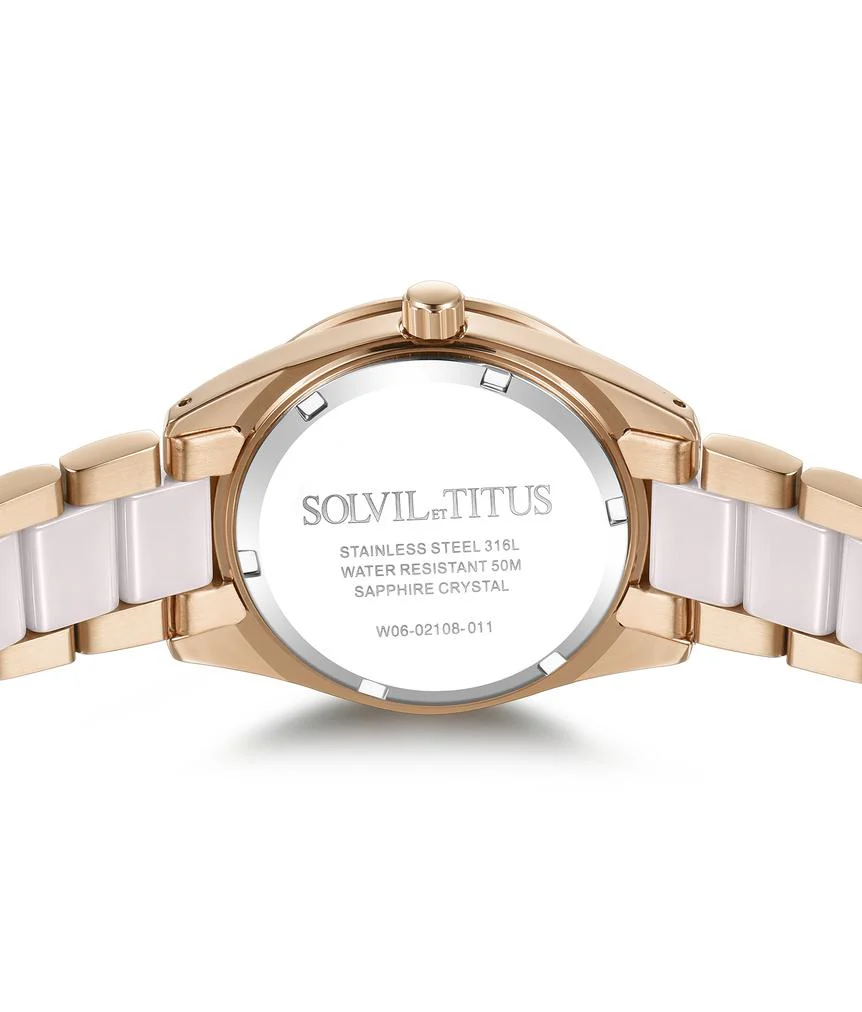 Perse Multi-Function Quartz Stainless Steel with Ceramic Watch (W06-02108-011) - Image 3