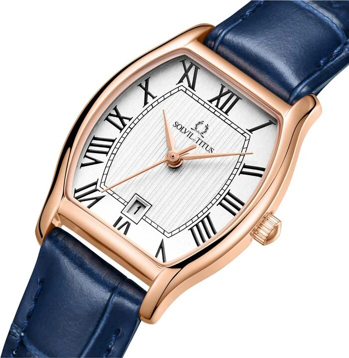 Barista 3 Hands Date Quartz Leather Watch (W06-02825-014) - Image 2