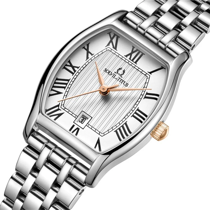 Barista 3 Hands Date Quartz Stainless Steel Watch W06-02825-018 - Image 2