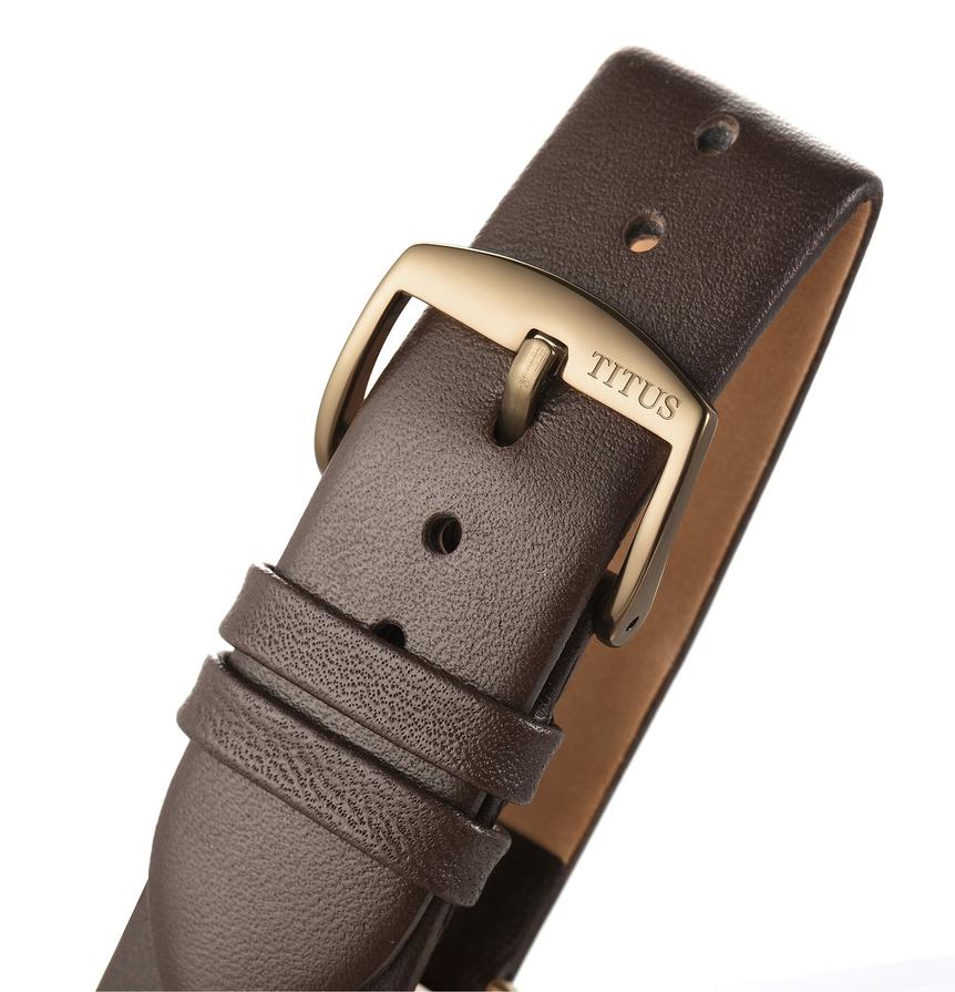 Interlude 3 Hands Date Quartz Leather Watch W06-02937-002 - Image 4