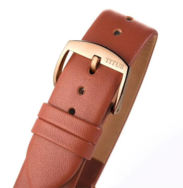 Interlude 3 Hands Date Quartz Leather Watch (W06-02937-006) - Image 4
