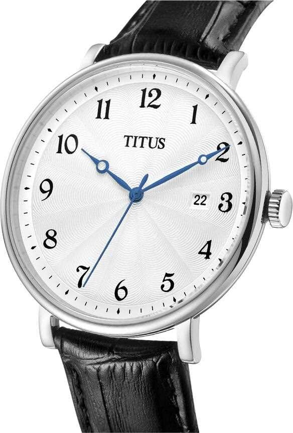 Classicist 3 Hands Date Quartz Leather Watch (W06-03027-001) - Image 2