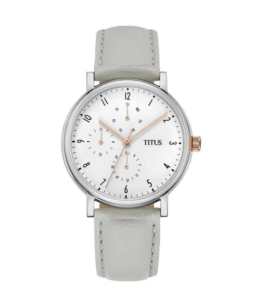 Interlude Multi-Function Quartz Leather Watch  W06-03042-002