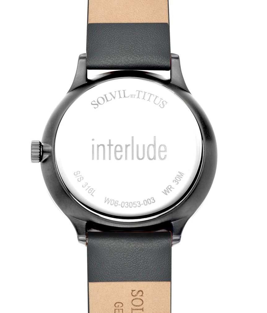 Interlude 2 Hands Small Second Quartz Leather Watch (W06-03053-003) - Image 3