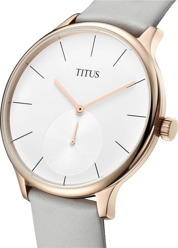 Interlude 2 Hands Small Second Quartz Leather Watch W06-03053-004 - Image 2