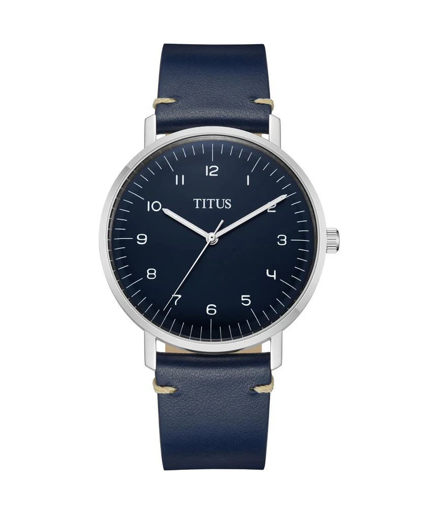 Interlude 3 Hands Quartz Leather Watch (W06-03070-002)