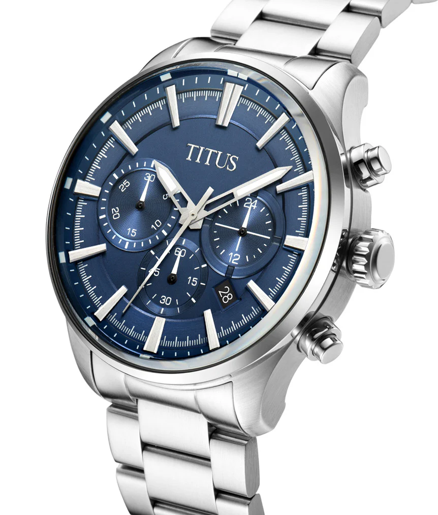 Saber Chronograph Quartz Stainless Steel Watch W06-03082-015 - Image 2