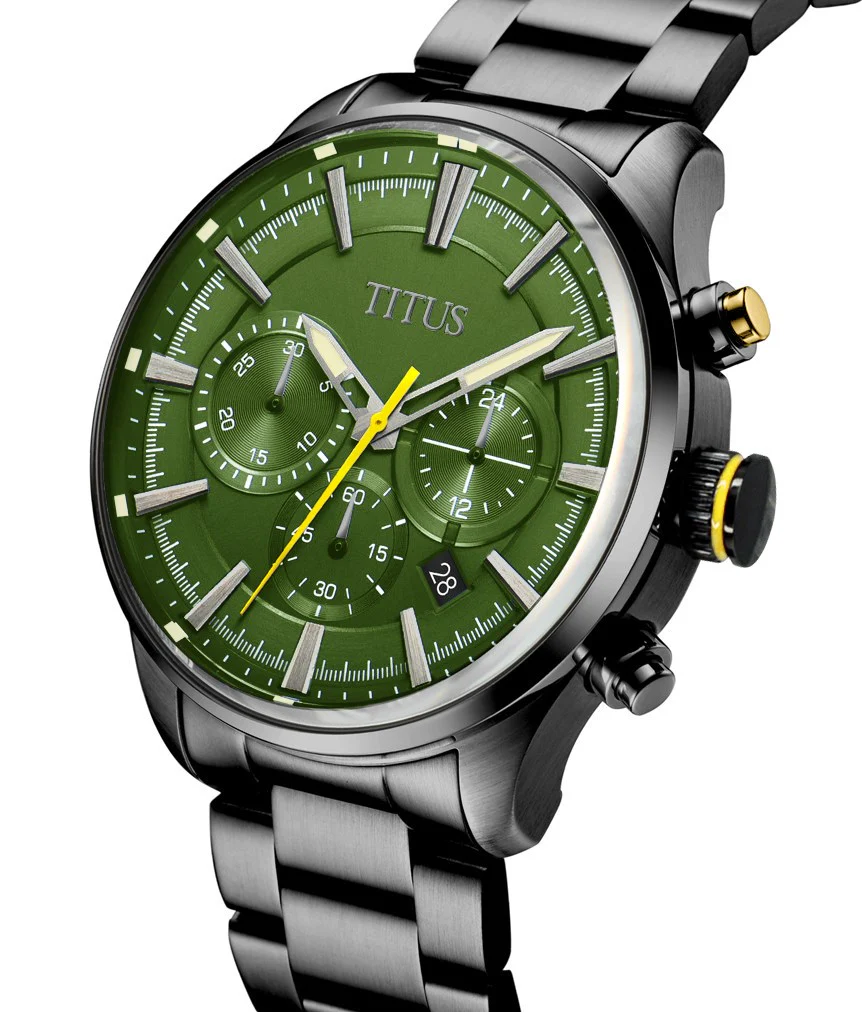 Saber Chronograph Quartz Stainless Steel Watch W06-03082-019 - Image 2