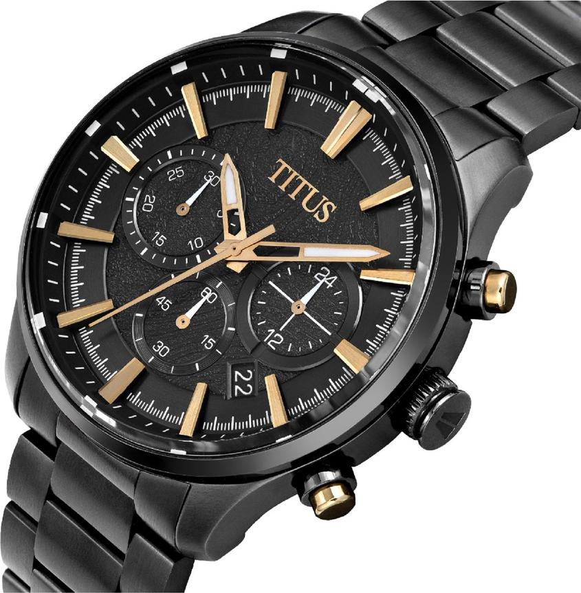 Saber Chronograph Quartz Stainless Steel Watch W06-03082-028 - Image 2