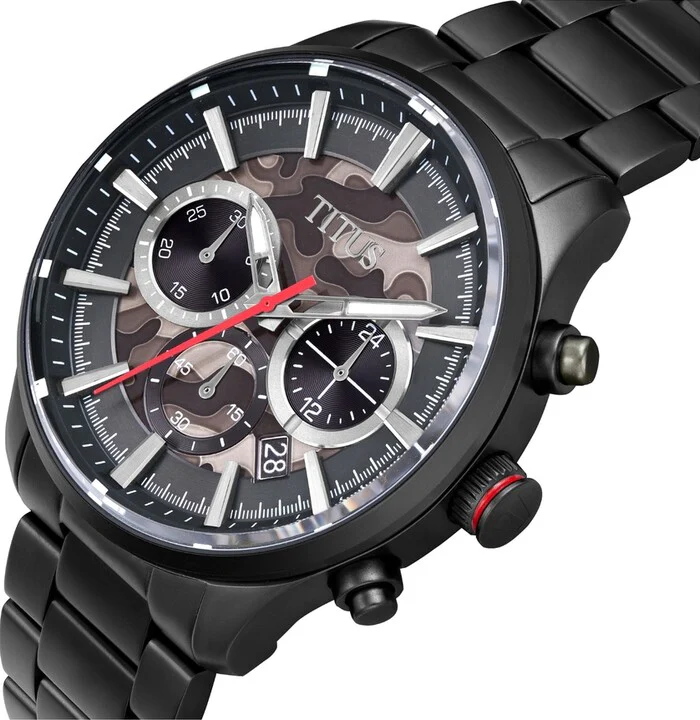 Saber Chronograph Quartz Stainless Steel Watch (W06-03082-031) - Image 2