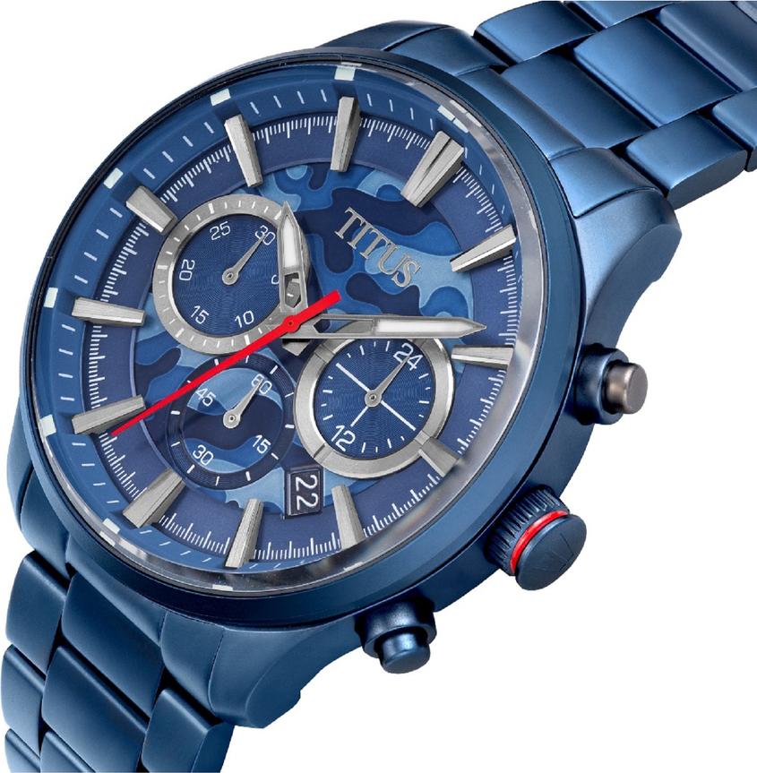 Saber Chronograph Quartz Stainless Steel Watch (W06-03082-032) - Image 2