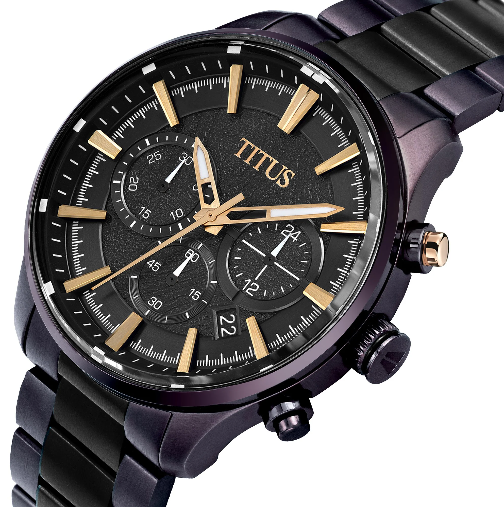 Saber Chronograph Quartz Stainless Steel Watch W06-03082-033 - Image 2