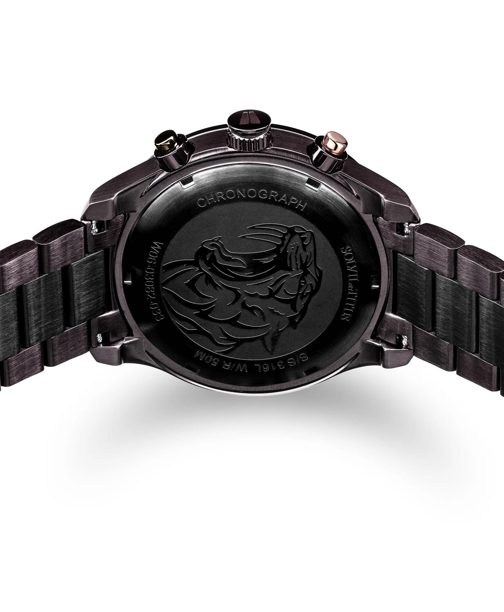 Saber Chronograph Quartz Stainless Steel Watch W06-03082-033 - Image 3