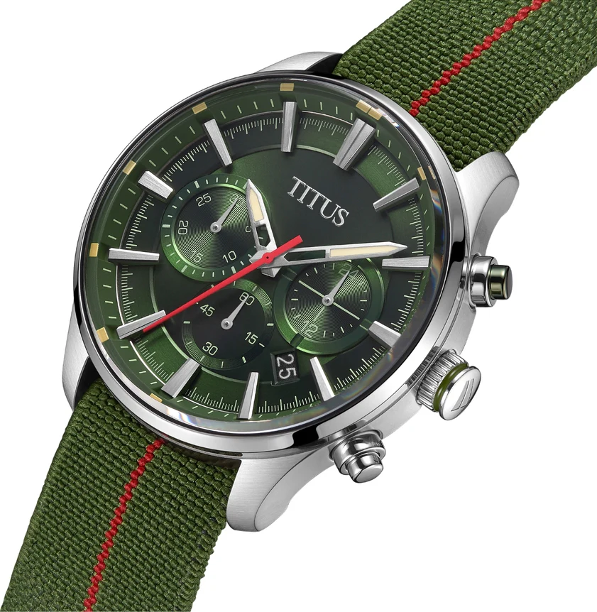 Saber Chronograph Quartz Nylon Strap Watch (W06-03082-040) - Image 2