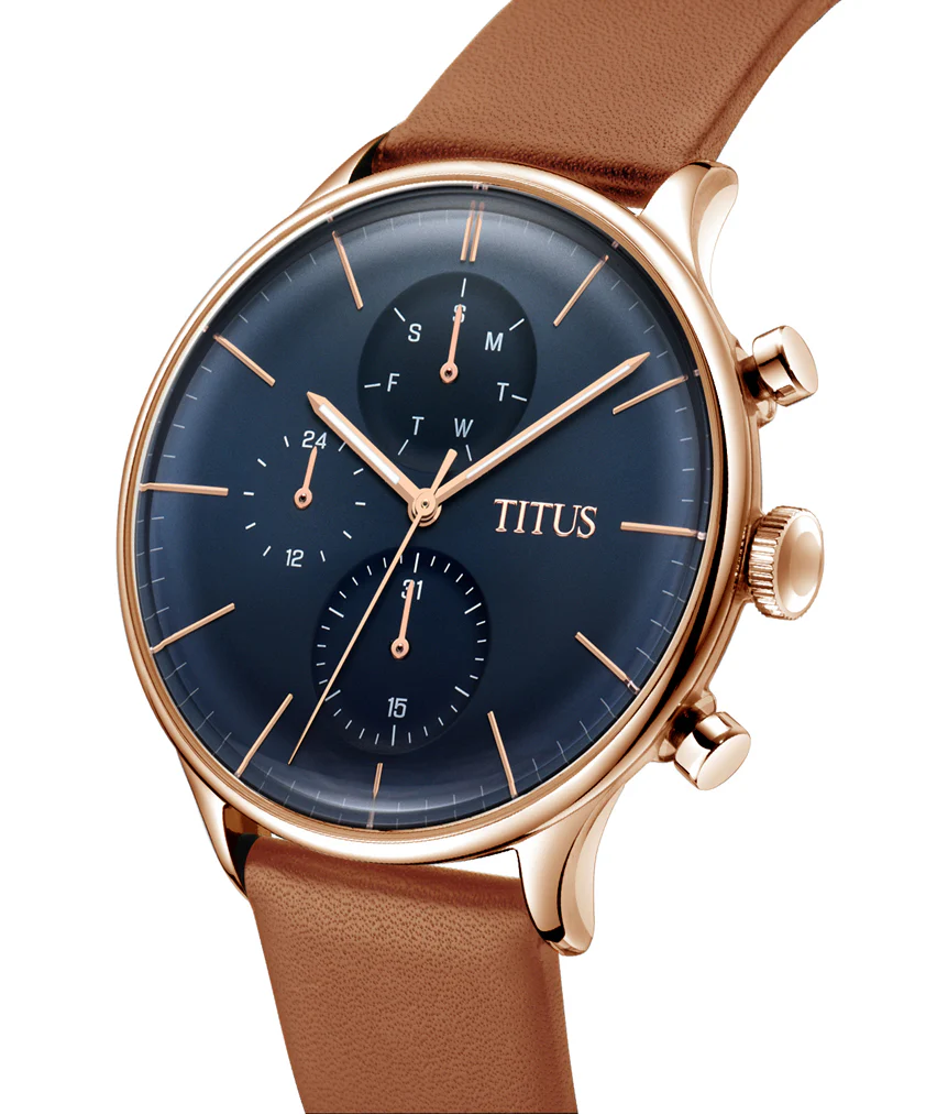 Interlude Multi-Function Quartz Leather Watch W06-03084-005 - Image 2