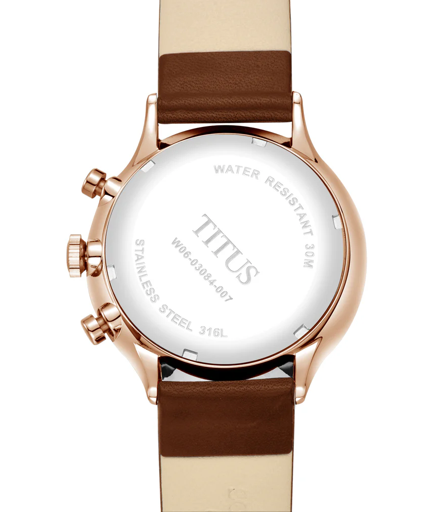 Interlude Multi-Function Quartz Leather Watch (W06-03084-007) - Image 3