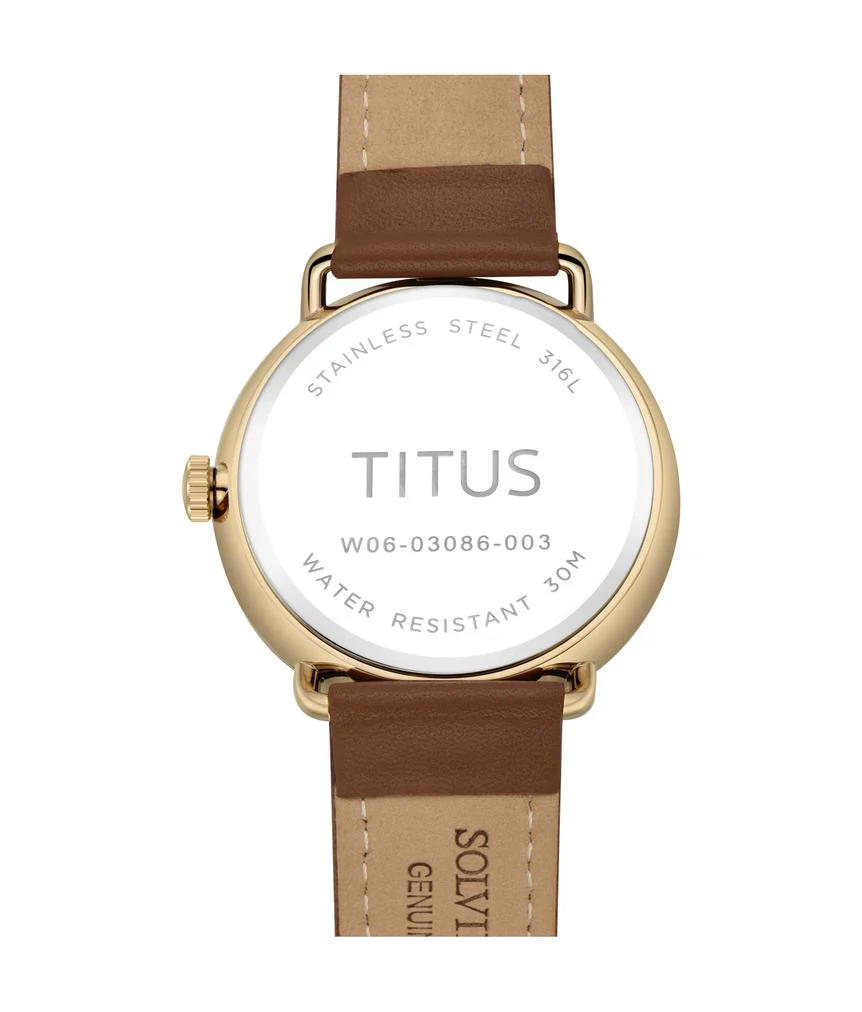 Nordic Tale 3 Hands Date Quartz Leather Watch W06-03086-003 - Image 3