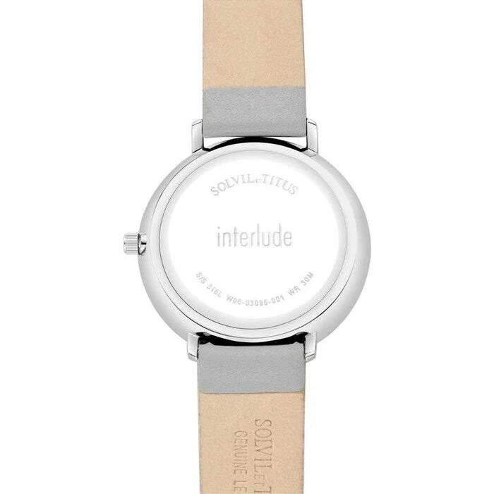 Interlude 3 Hands Quartz Leather Watch (W06-03095-001) - Image 3