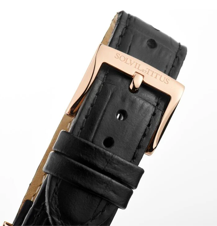 Classicist 3 Hands Date Quartz Leather Watch (W06-03098-002) - Image 3