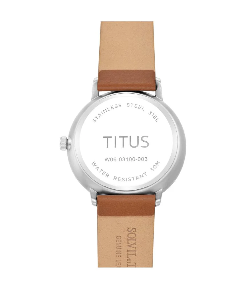 Nordic Tale 3 Hands Date Quartz Leather Watch (W06-03100-003) - Image 3