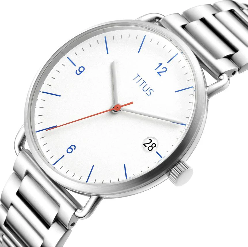 Nordic Tale 3 Hands Date Quartz Stainless Steel Watch W06-03107-001 - Image 2