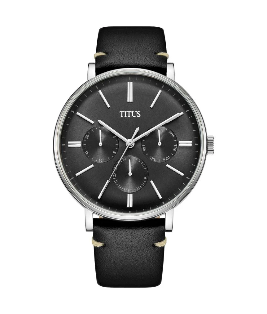 Interlude Multi-Function Quartz Leather Watch W06-03108-003
