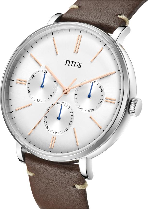 Interlude Multi-Function Quartz Leather Watch W06-03108-004 - Image 2