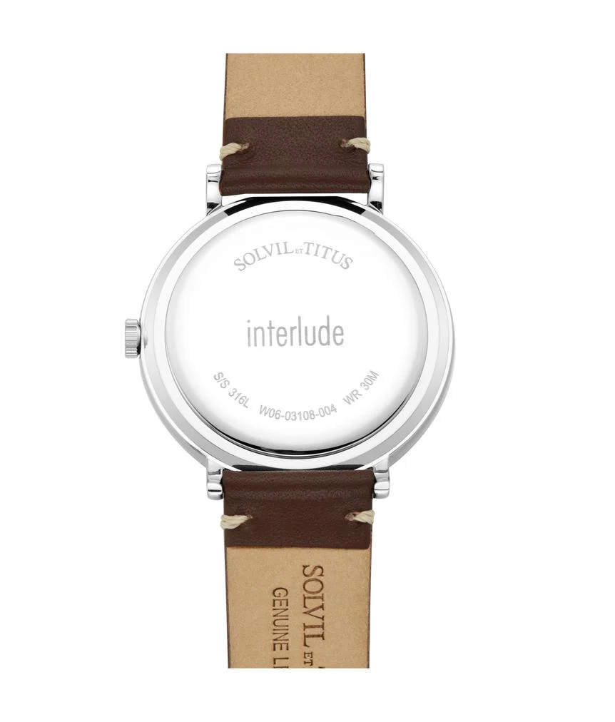 Interlude Multi-Function Quartz Leather Watch W06-03108-004 - Image 3