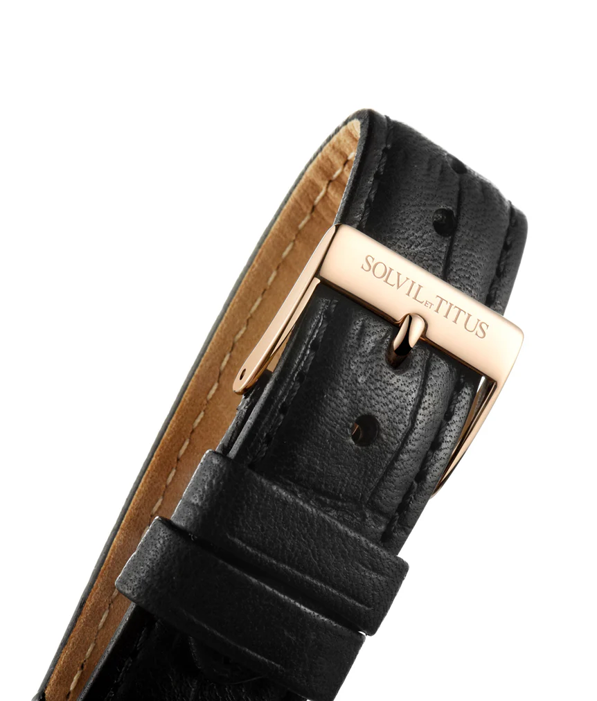 Zeitgeist 3 Hands Quartz Leather Watch (W06-03127-002) - Image 4