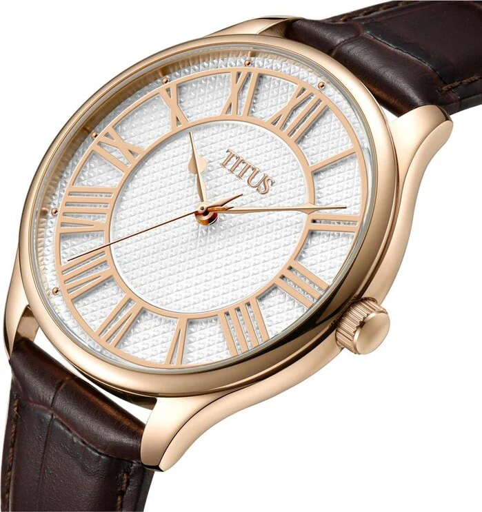 Zeitgeist 3 hands Quartz Leather Watch(W06-03127-005) - Image 2