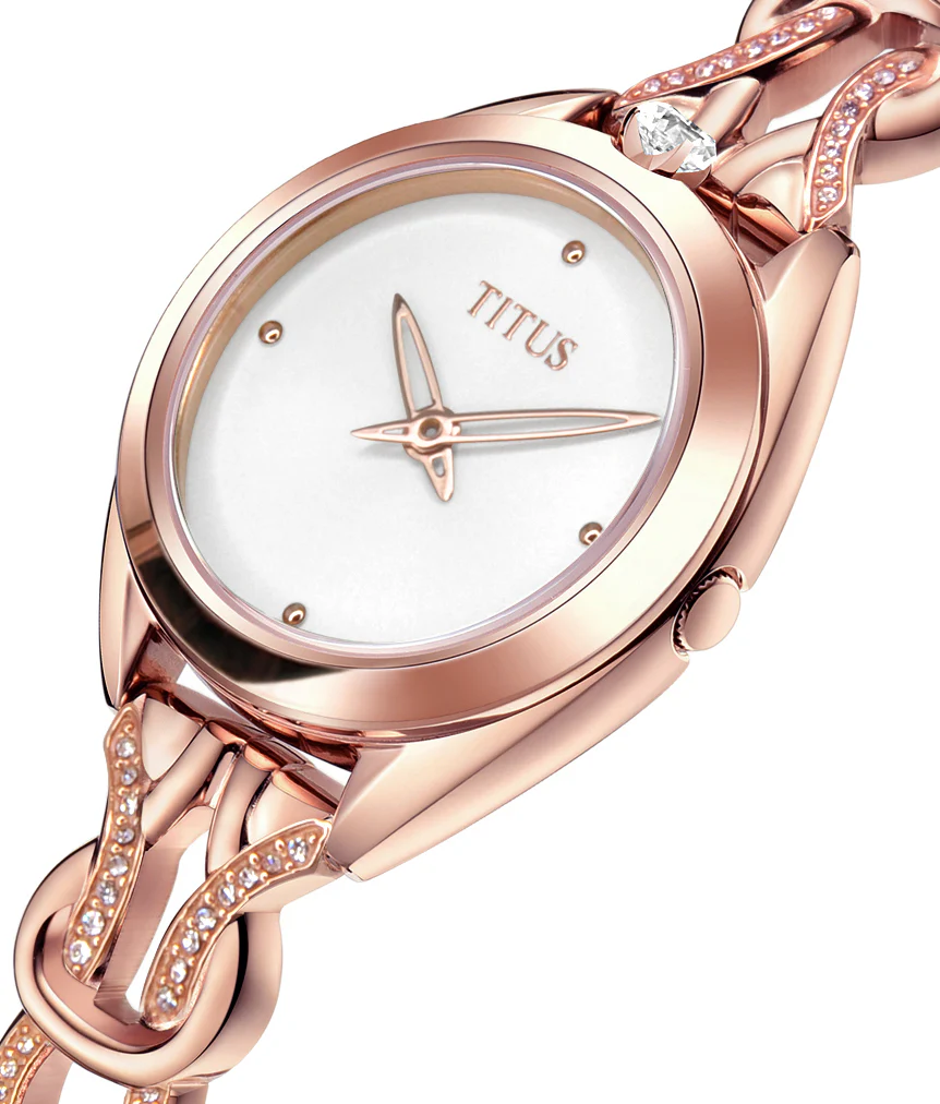 Ring & Knot 2 Hands Quartz Stainless Steel Women Watch W06-03133-007 - Image 2