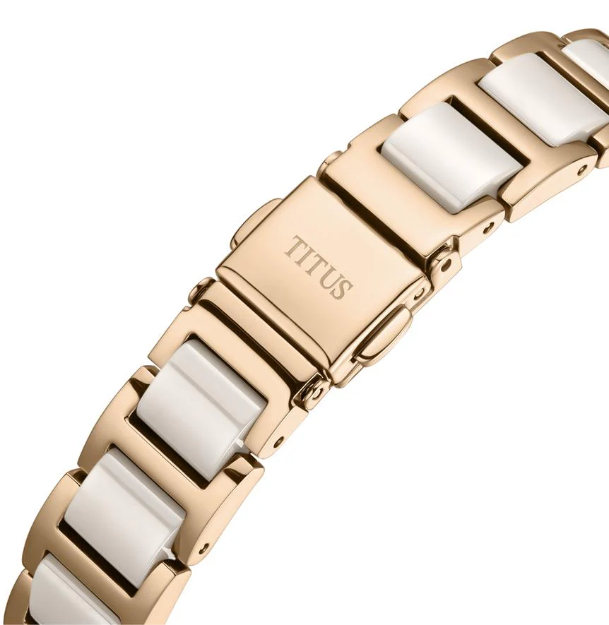 Fair Lady 3 Hands Date Quartz Stainless Steel with Ceramic Watch  W06-03139-014 - Image 4