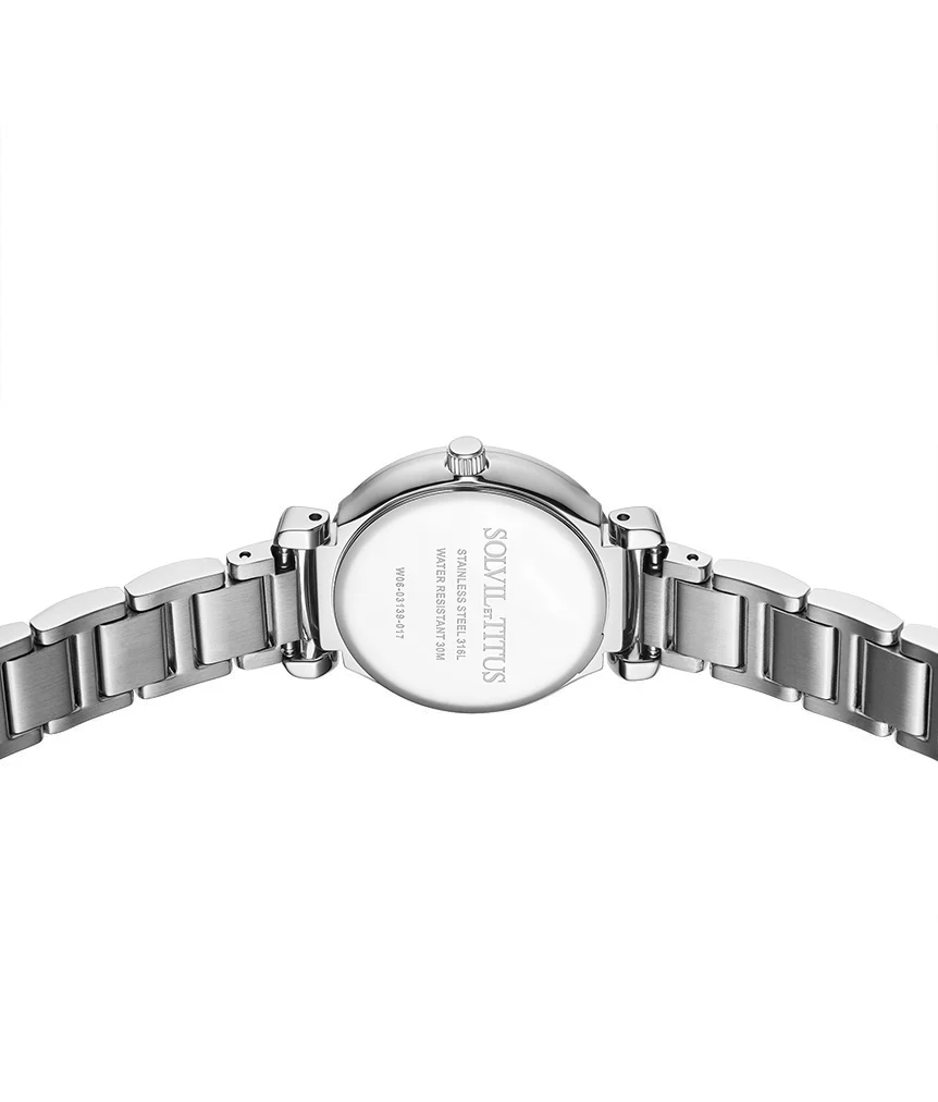 Fair Lady 3 Hands Date Quartz Stainless Steel Watch W06-03139-017 - Image 3