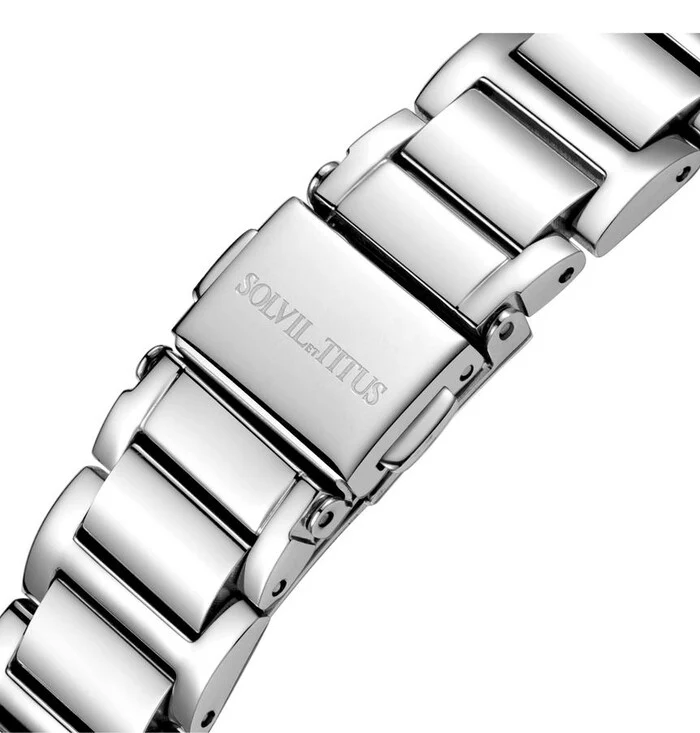 Chandelier 3 Hands Date Quartz Stainless Steel Watch (W06-03200-001) - Image 4