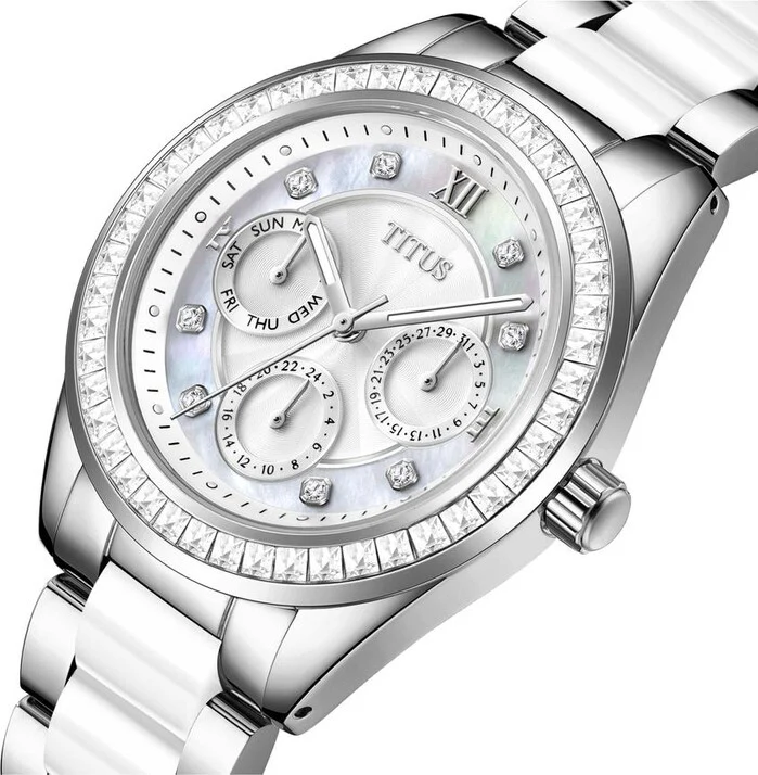Perse Multi-Function Quartz Stainless Steel with Ceramic Watch (W06-03203-001) - Image 2