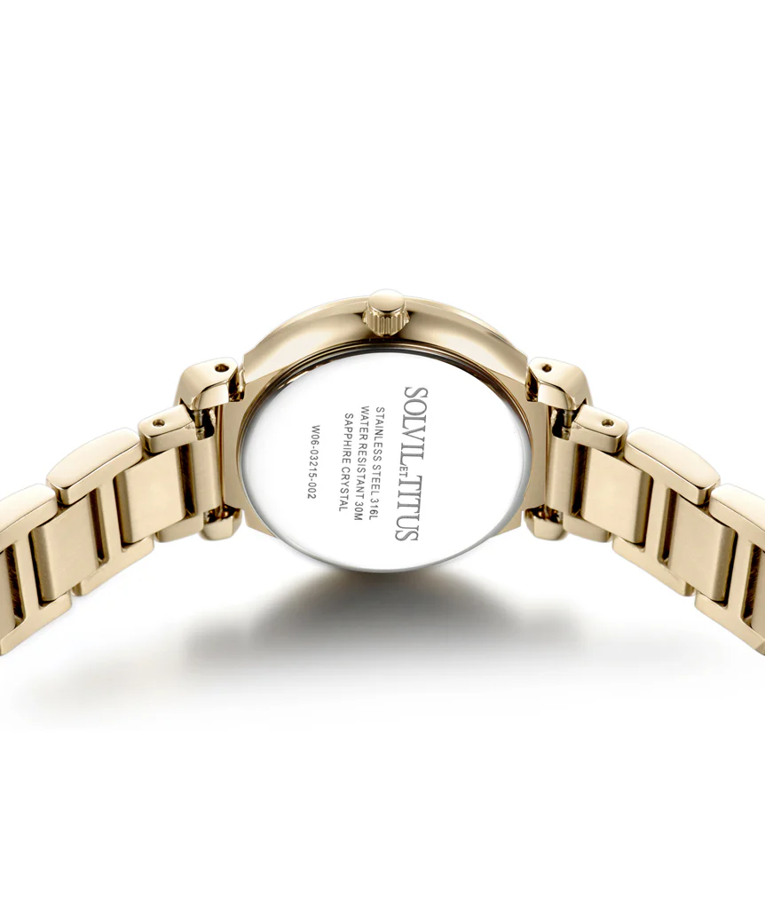 Fair Lady 3 Hands Quartz Tiger Eyes Stainless Steel Watch (W06-03215-002) - Image 3