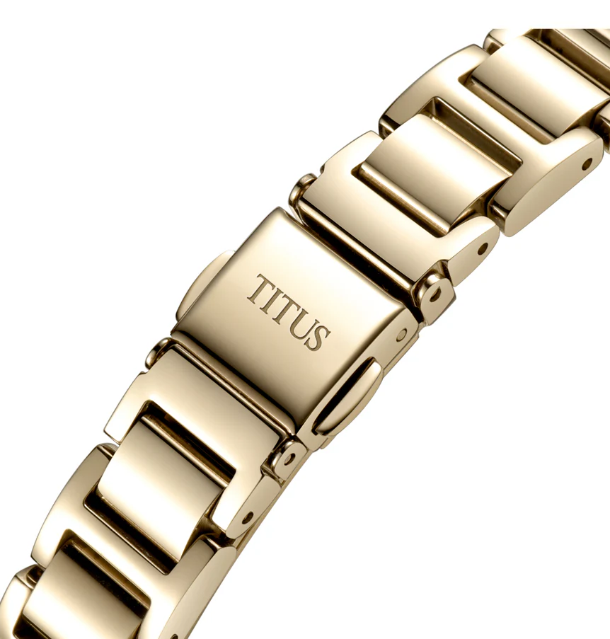 Fair Lady 3 Hands Quartz Tiger Eyes Stainless Steel Watch (W06-03215-002) - Image 4