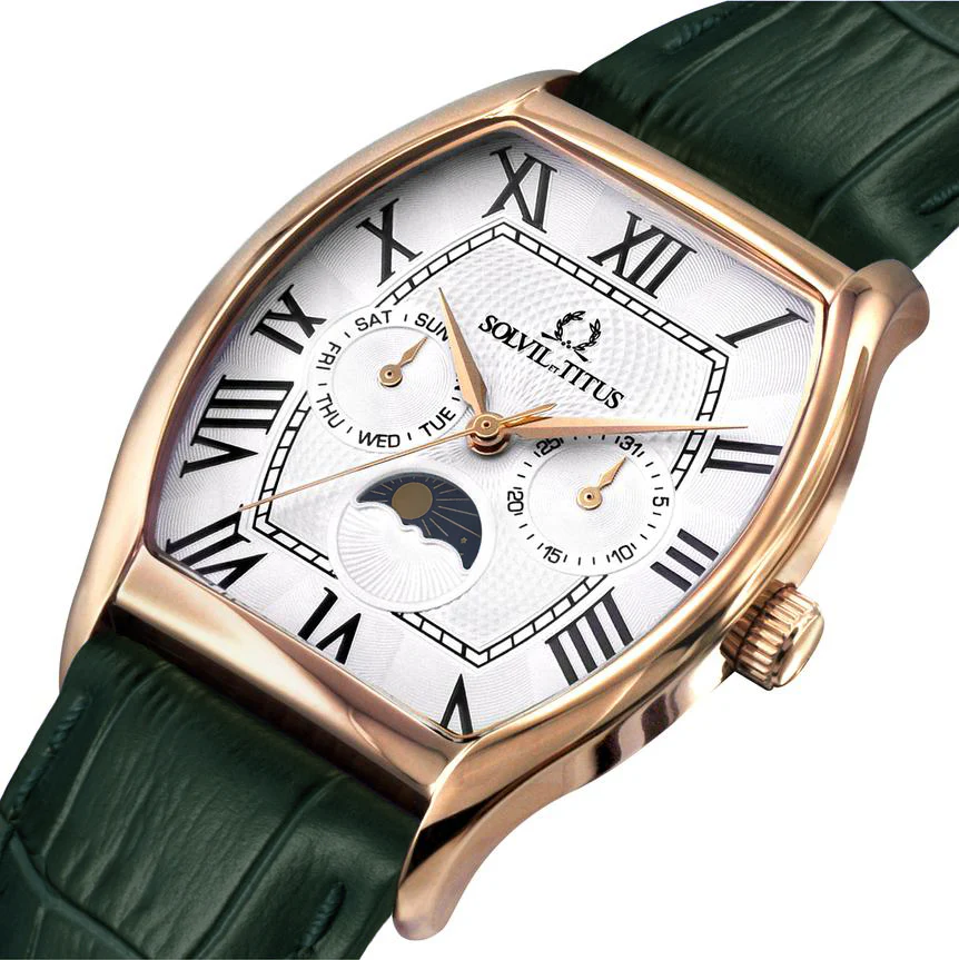 Barista Multi-Function with Day Night Indicator Quartz Leather Watch (W06-03219-006) - Image 2