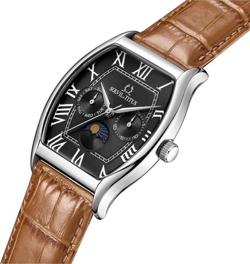 Barista Multi-Function with Day Night Indicator Quartz Leather Watch (W06-03219-007) - Image 2